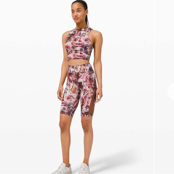 Lululemon Cropped Sports Bra Mesh Cropped Tank SZ 6 - Picture 10 of 10